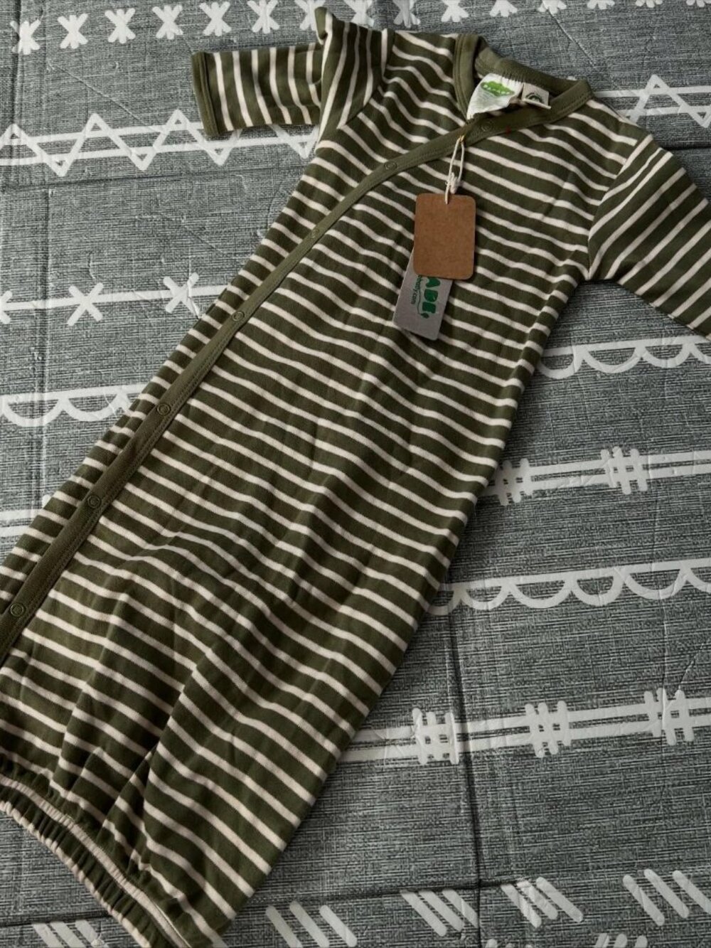 Parade Gown Green Stripe